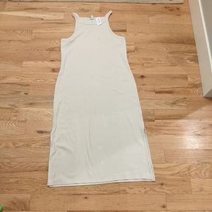 Old Navy XL MIDI cream tank dress NWT